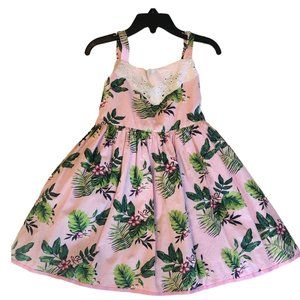 PIPPA & JULIE Girls' Tropical Lace Dress - Size 6 Girls